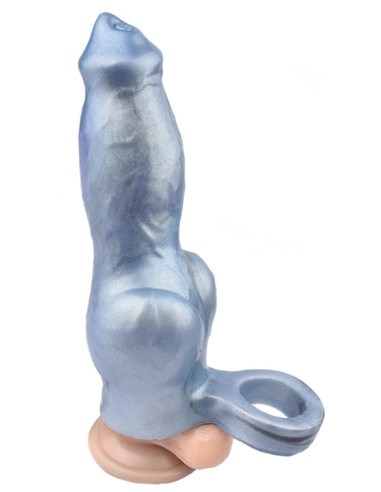 Gaine de pénis Knot 18 x 6.5 cm Bleu