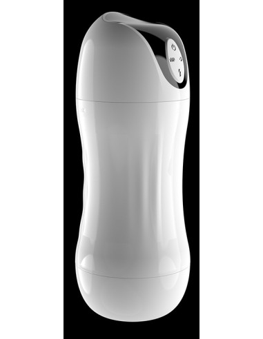 Masturbateur automatique Max Cup Vibrations et Succion Blanc