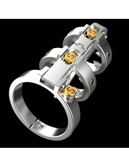 Cage de chasteté avec Tige Full Mechanic 6.5 x 3.5cm Cage de chasteté avec Tige Full Mechanic 6.5 x 3.5cm
