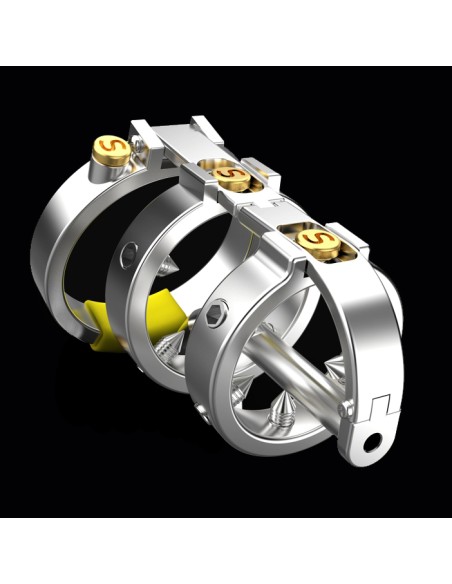 Cage de chasteté avec Tige Full Mechanic 6.5 x 3.5cm Cage de chasteté avec Tige Full Mechanic 6.5 x 3.5cm