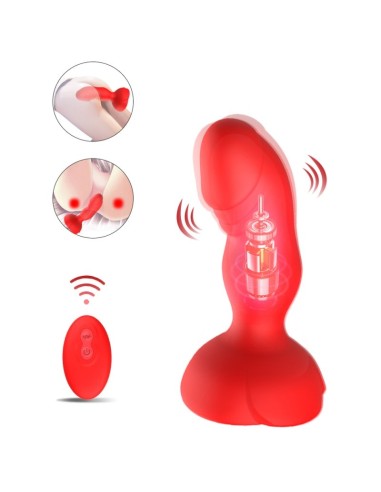 Plug vibrant Rosy Juliet 10 x 3.5cm Rouge