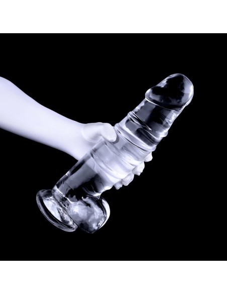 Gode transparent Dickannel XXL 27 x 8cm