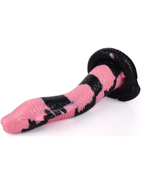 Gode Cobra Snake S 18 x 5cm Noir-Rose Gode Cobra Snake S 18 x 5cm Noir-Rose