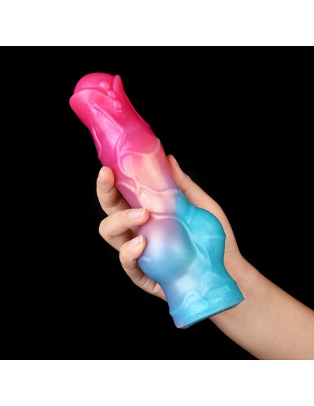 Gaine de pénis Nott Very Dick 18 x 6.5cm Rose-Bleu Gaine de pénis Nott Very Dick 18 x 6.5cm Rose-Bleu