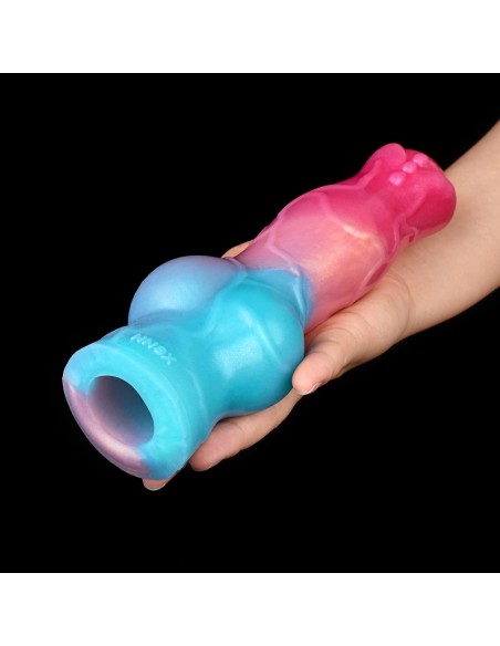 Gaine de pénis Nott Very Dick 18 x 6.5cm Rose-Bleu Gaine de pénis Nott Very Dick 18 x 6.5cm Rose-Bleu