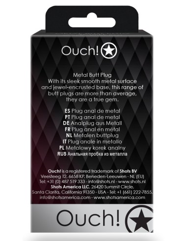 Bijou anal Heart Gem S 6 x 2.6cm Argenté-Rose