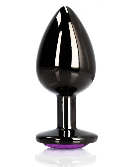 Bijou anal Heart Gem S 6 x 2.6cm Noir-Violet