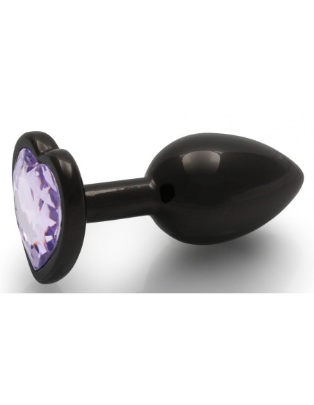 Bijou anal Heart Gem S 6 x 2.6cm Noir-Violet