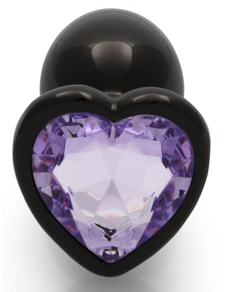 Bijou anal Heart Gem S 6 x 2.6cm Noir-Violet