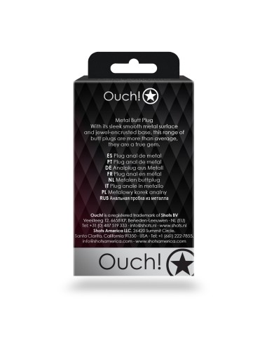 Bijou anal Round Gem S 6 x 2.6 cm Doré-Vert