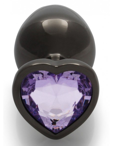 Bijou anal Heart Gem M 7 x 3.3cm Noir-Violet Bijou anal Heart Gem M 7 x 3.3cm Noir-Violet