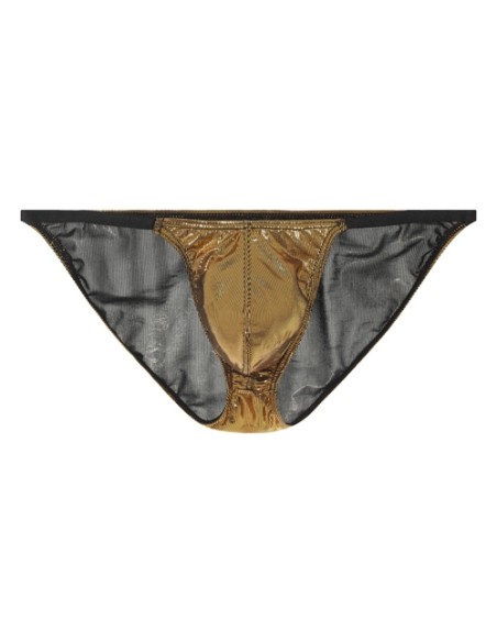 Slip sexy Shiny Line Doré
