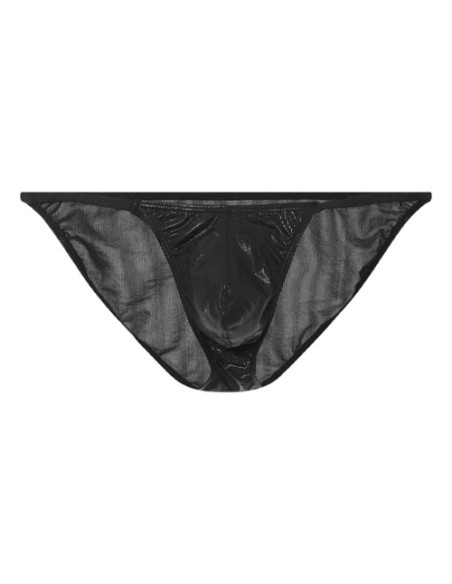 Slip sexy Shiny Line Noir