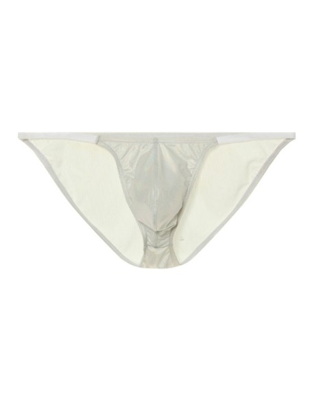 Slip sexy Shiny Line Argenté