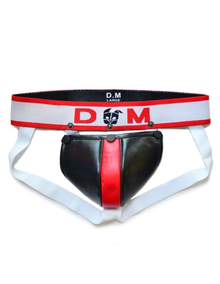 Jockstrap Neo Dungeon Noir-Rouge