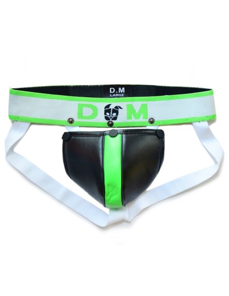 Jockstrap Neo Dungeon Noir-Vert fluo