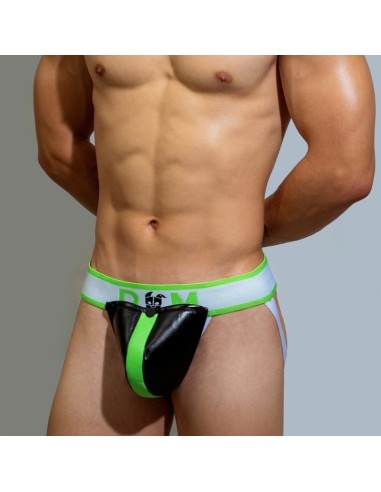 Jockstrap Neo Dungeon Noir-Vert fluo