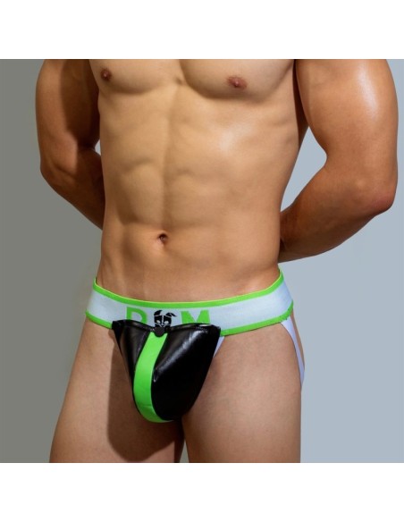 Jockstrap Neo Dungeon Noir-Vert fluo