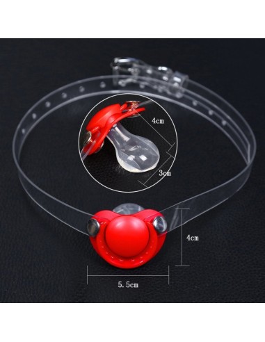 Bâillon Tétine Tot Gag Rouge