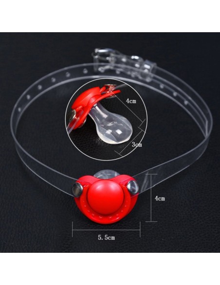 Bâillon Tétine Tot Gag Rouge