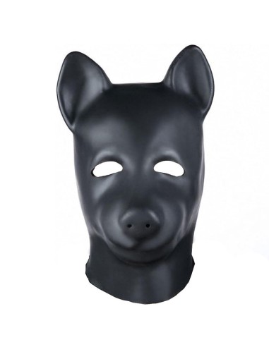 Cagoule en latex Sweety Bear Noire