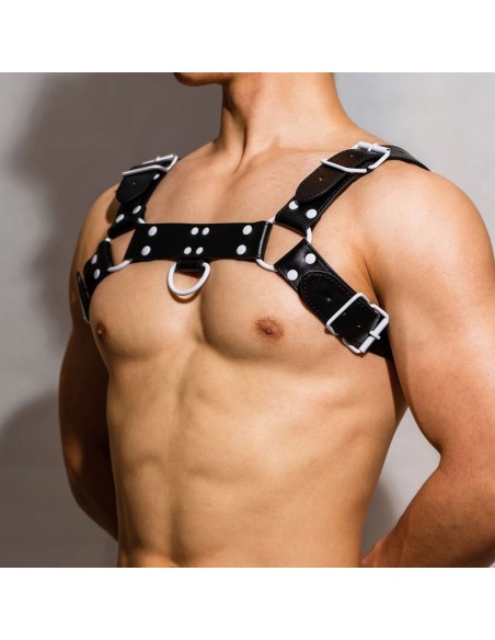 Harnais Fetish Oros Noir-Blanc