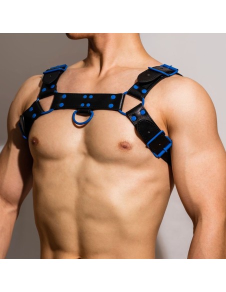 Harnais Fetish Oros Noir-Bleu Harnais Fetish Oros Noir-Bleu