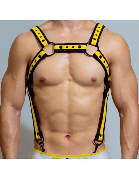 Harnais en néoprène Neo Chest Noir-Jaune