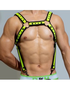 Harnais en néoprène Neo Chest Noir-Vert fluo