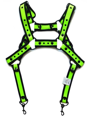 Harnais en néoprène Neo Chest Noir-Vert fluo