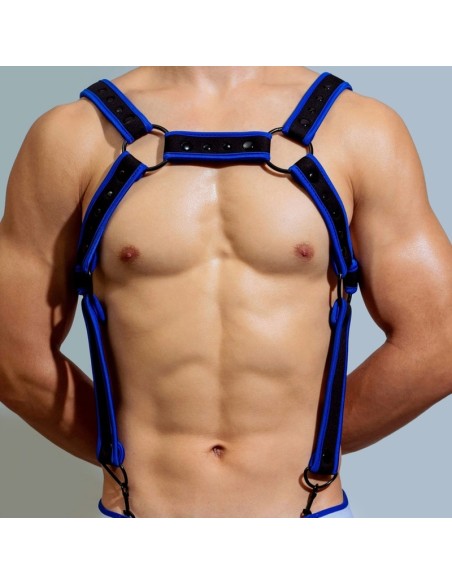 Harnais en néoprène Neo Chest Noir-Bleu