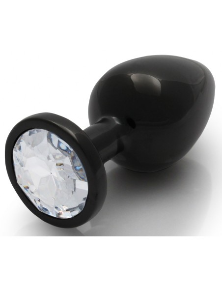 Bijou anal Round Gem L 8 x 4cm Noir-Transparent Bijou anal Round Gem L 8 x 4cm Noir-Transparent