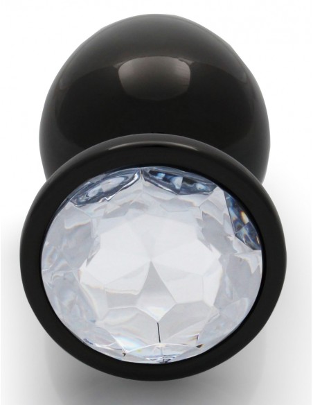Bijou anal Round Gem L 8 x 4cm Noir-Transparent Bijou anal Round Gem L 8 x 4cm Noir-Transparent