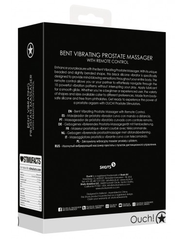 Stimulateur de prostate Bent 10 x 3.5cm