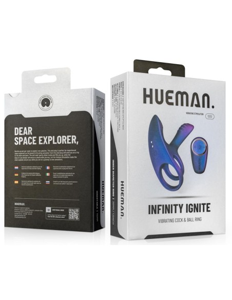 Cockring + Embout pénien Infinity Ignite Hueman - Diamètre 38mm