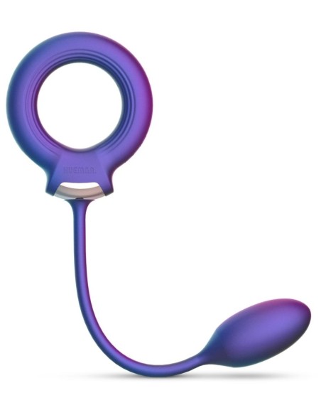 Cockring + Plug vibrant Eclipse Hueman 6.5 x 3cm - Diamètre 45mm