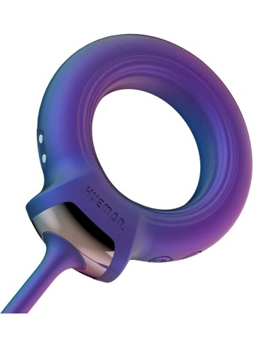 Cockring + Plug vibrant Eclipse Hueman 6.5 x 3cm - Diamètre 45mm
