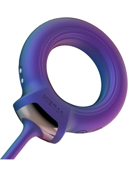Cockring + Plug vibrant Eclipse Hueman 6.5 x 3cm - Diamètre 45mm