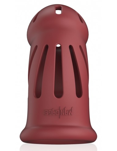 Cage de chasteté ManCage Modèle 28 - 9.5 x 3.5cm Rouge