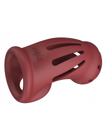 Cage de chasteté ManCage Modèle 28 - 9.5 x 3.5cm Rouge Cage de chasteté ManCage Modèle 28 - 9.5 x 3.5cm Rouge