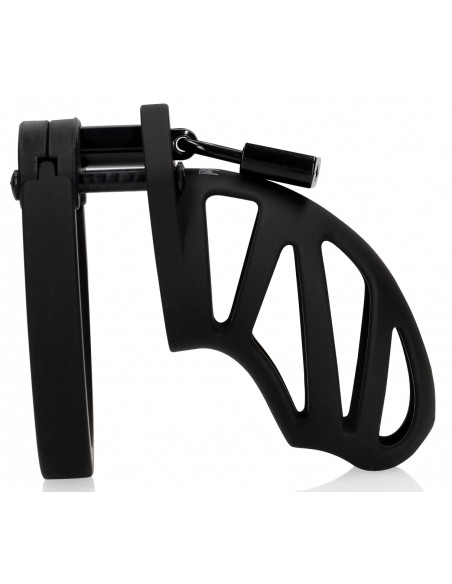 Cage de chasteté ManCage Modèle 24 - 9 x 3.5cm Noire Cage de chasteté ManCage Modèle 24 - 9 x 3.5cm Noire