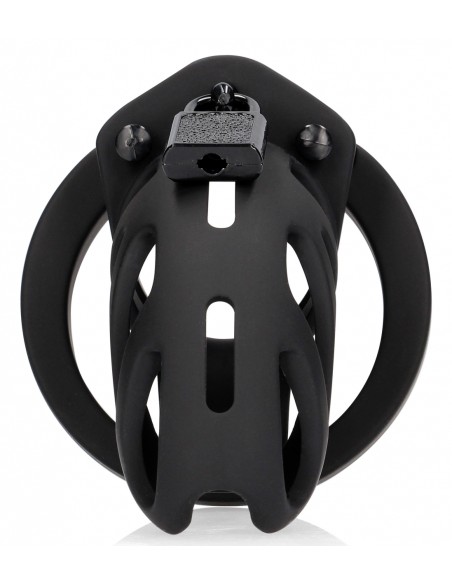 Cage de chasteté ManCage Modèle 24 - 9 x 3.5cm Noire Cage de chasteté ManCage Modèle 24 - 9 x 3.5cm Noire