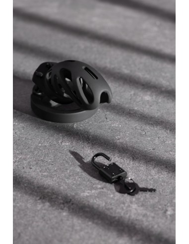 Cage de chasteté ManCage Modèle 24 - 9 x 3.5cm Noire
