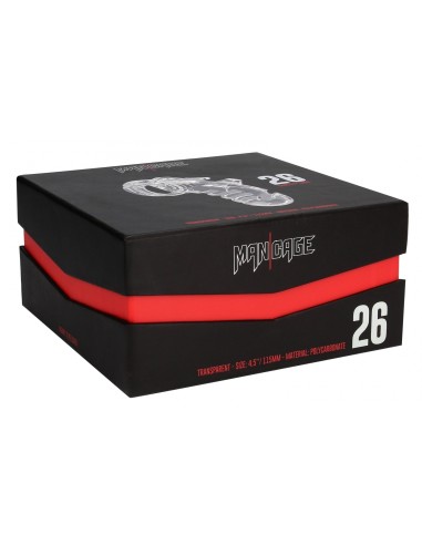 Cage de chasteté ManCage Modèle 26 - 11.5 x 3.5 cm Transparente