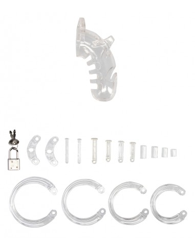 Cage de chasteté ManCage Modèle 26 - 11.5 x 3.5 cm Transparente
