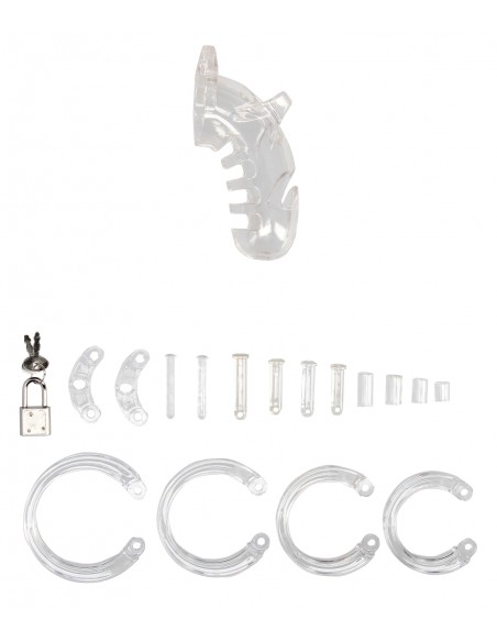 Cage de chasteté ManCage Modèle 26 - 11.5 x 3.5 cm Transparente