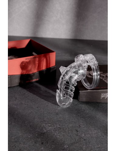 Cage de chasteté ManCage Modèle 26 - 11.5 x 3.5 cm Transparente