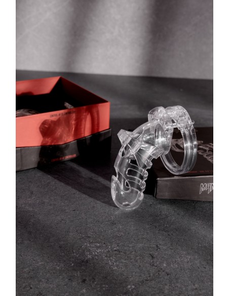 Cage de chasteté ManCage Modèle 26 - 11.5 x 3.5 cm Transparente