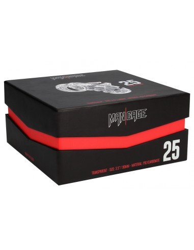 Cage de chasteté ManCage Modèle 25 - 9 x 3.5cm Transparente