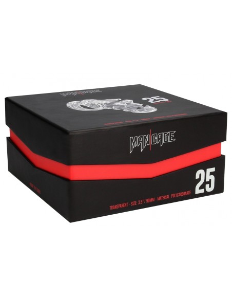 Cage de chasteté ManCage Modèle 25 - 9 x 3.5cm Transparente